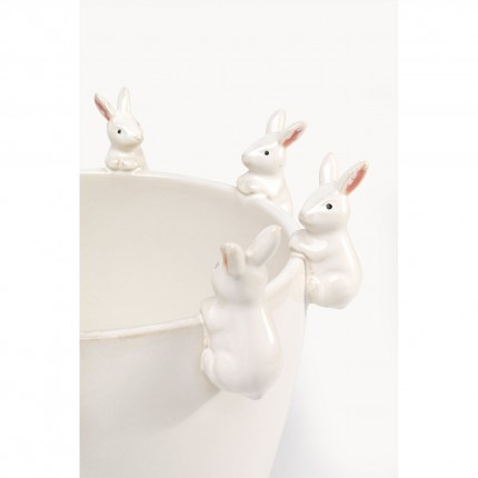 Vase lapins blancs 31cm Kare Design