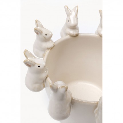Vase lapins blancs 14cm Kare Design