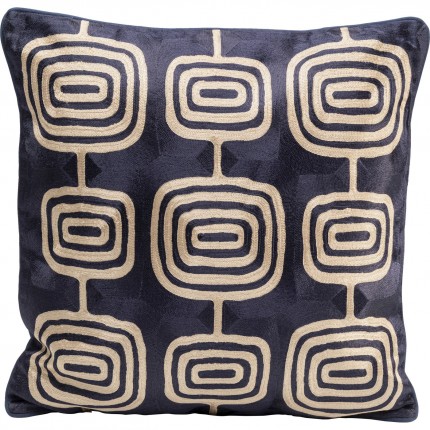 Cushion Catena Square blue and beige Kare Design