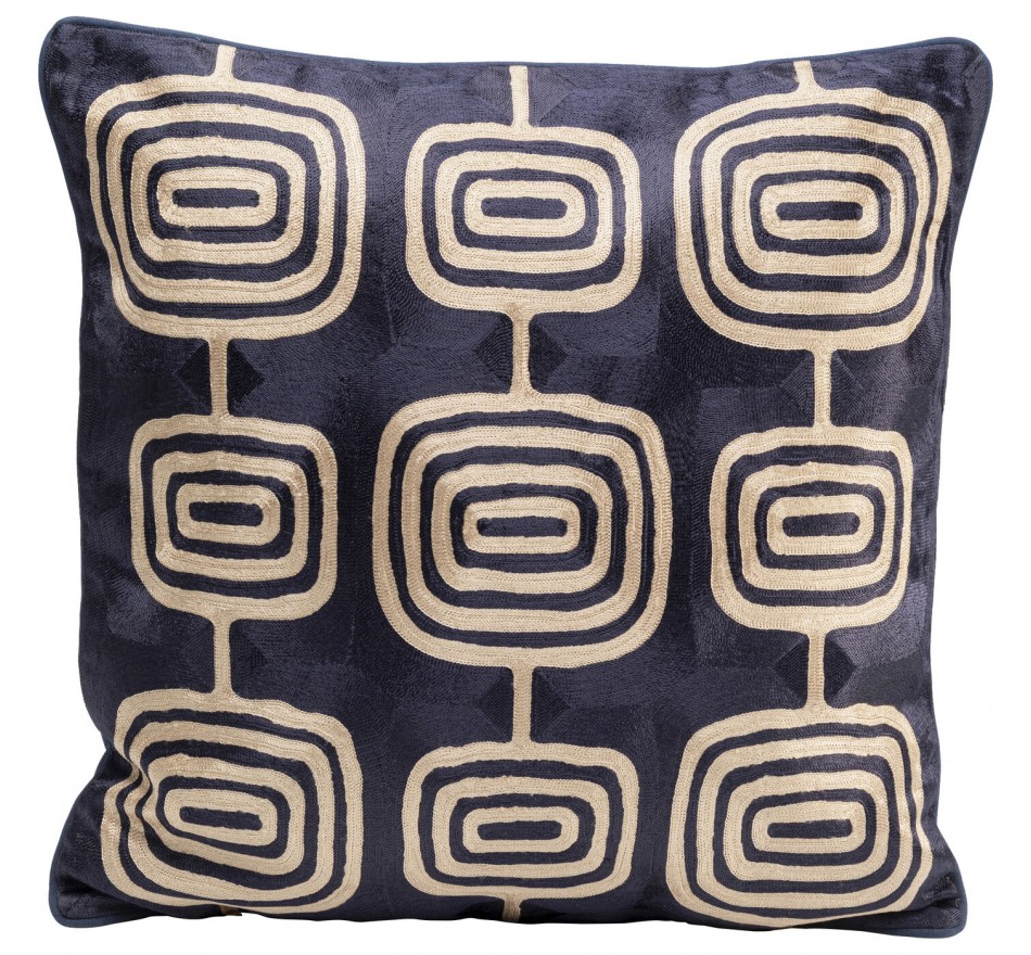 Cushion Catena Square blue and beige Kare Design