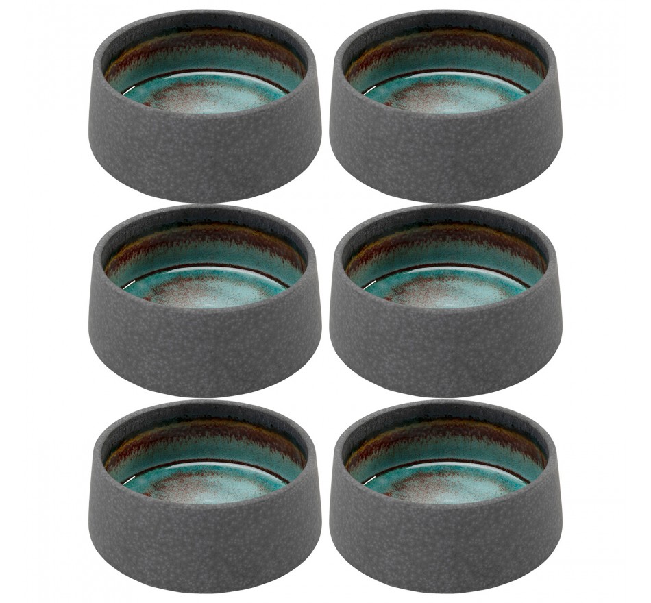 Bowl Ari grey 13cm (6/set) Kare Design