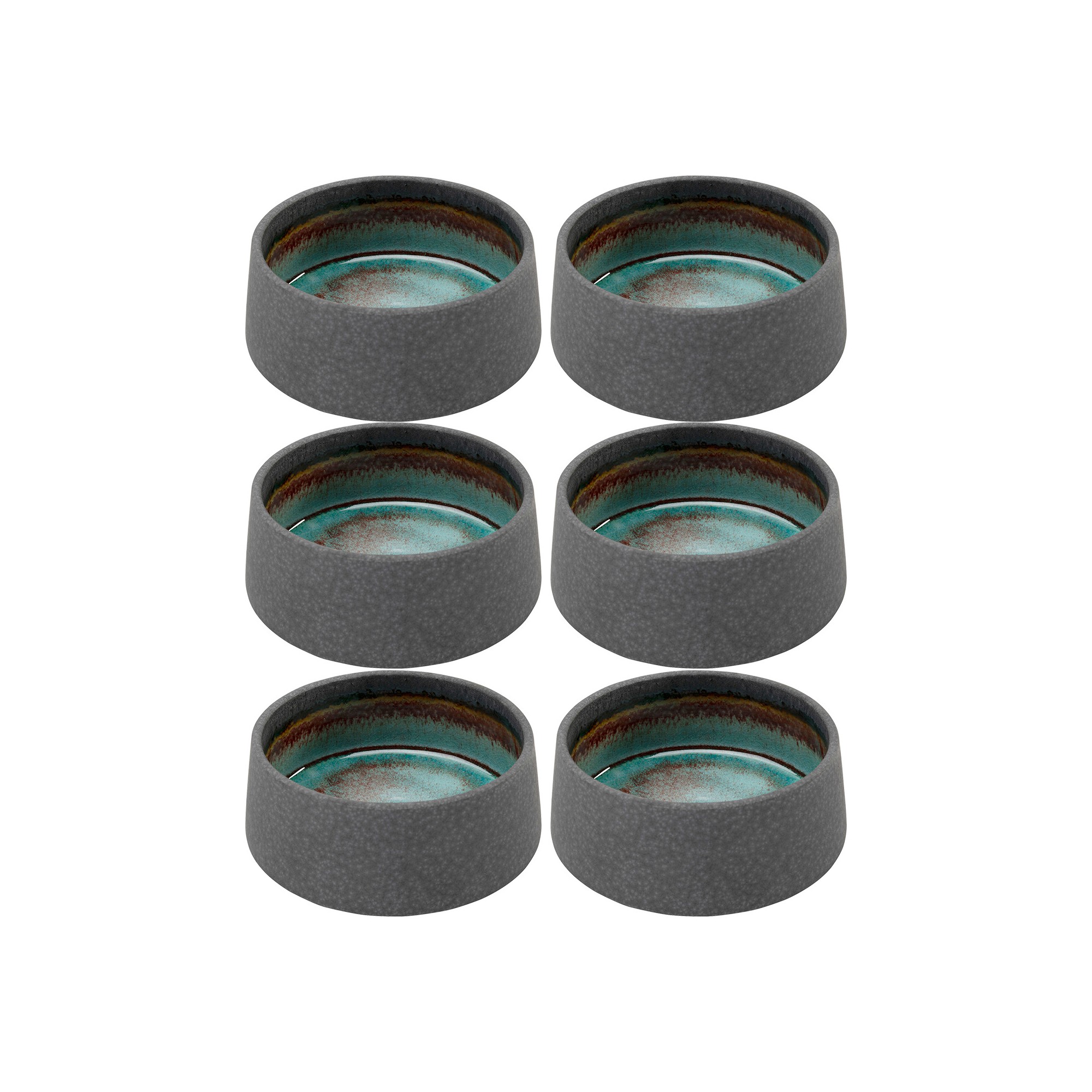 Bols Ari gris 13cm set de 6 Kare Design
