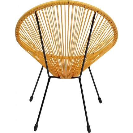 Tuinfauteuil Acapulco geel Kare Design