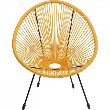 Fauteuil de jardin Acapulco jaune Kare Design
