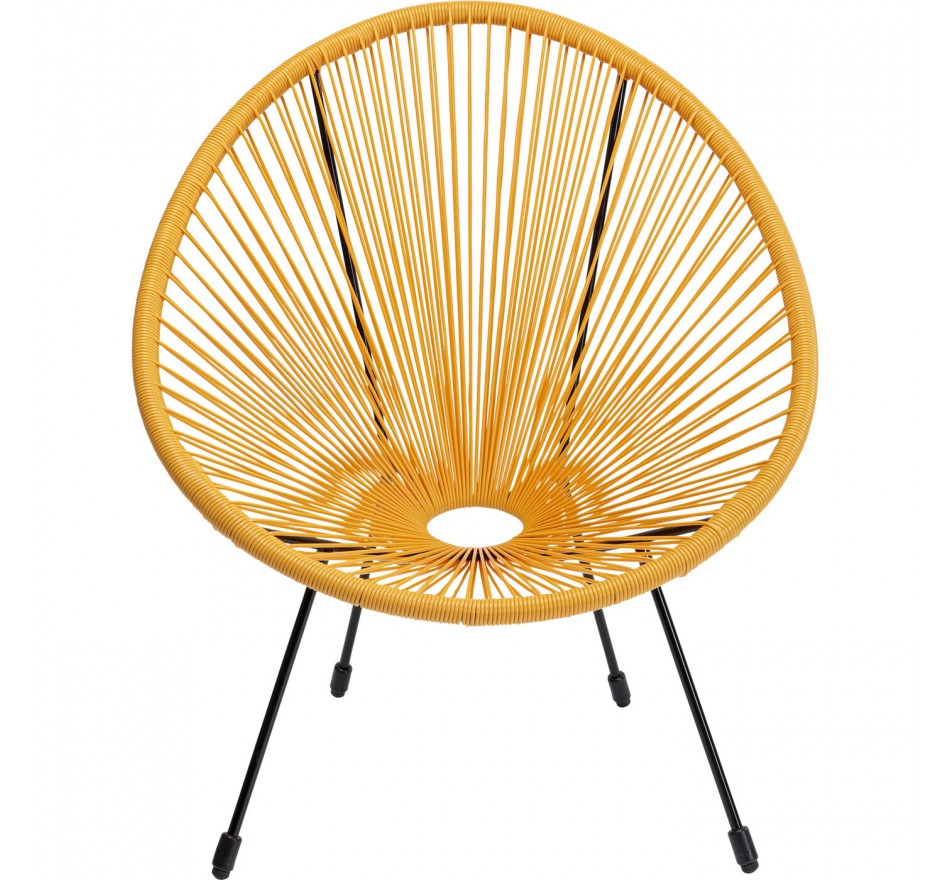 Tuinfauteuil Acapulco geel Kare Design