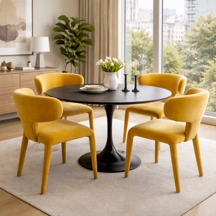 Chair Tobi yellow Kare Design