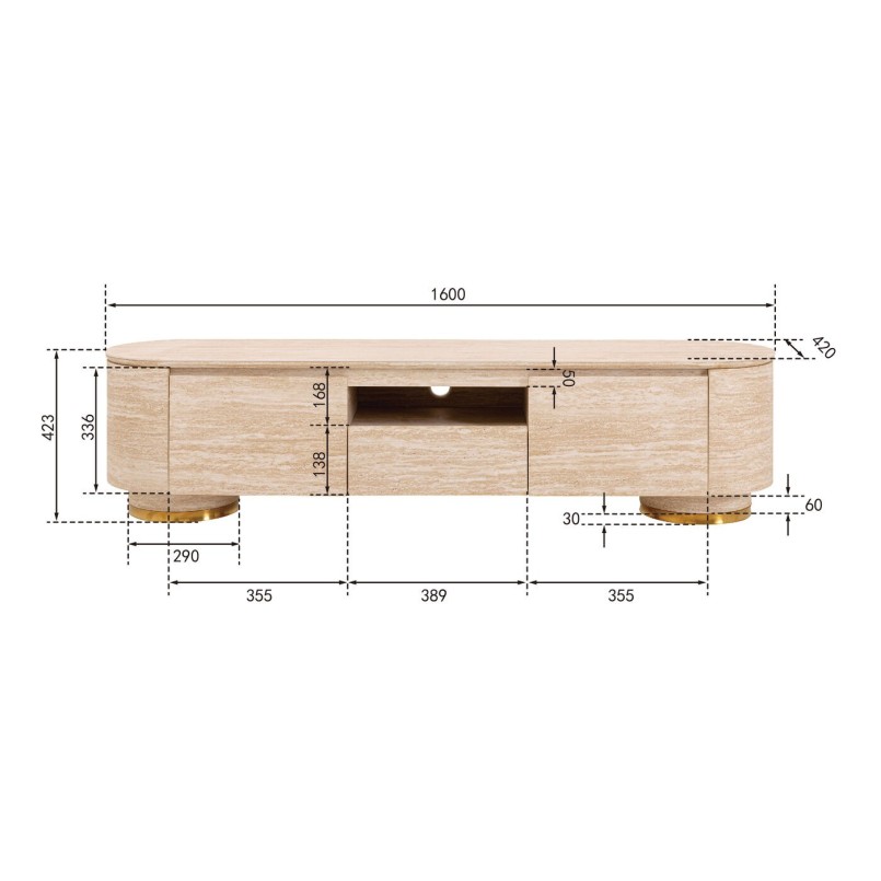 Buffet bas Linnea 160x45cm