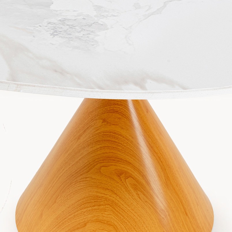 Eettafel Cono Ø120cm keramiek eik Kare Design