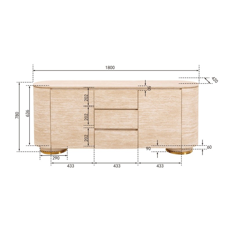 Buffet Linnea 180x78cm