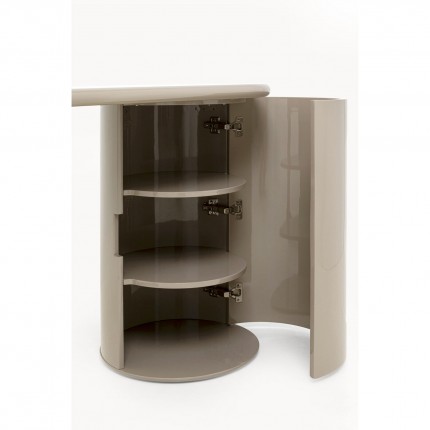 Desk Groove taupe 120x50cm Kare Design