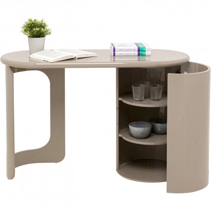 Desk Groove taupe 120x50cm Kare Design
