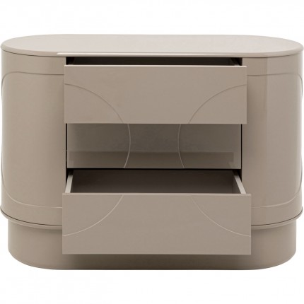 Ladekast Groove taupe Kare Design