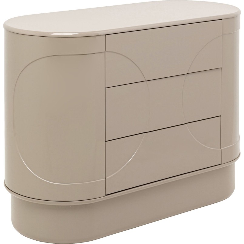 Commode  Groove taupe 100x75cm
