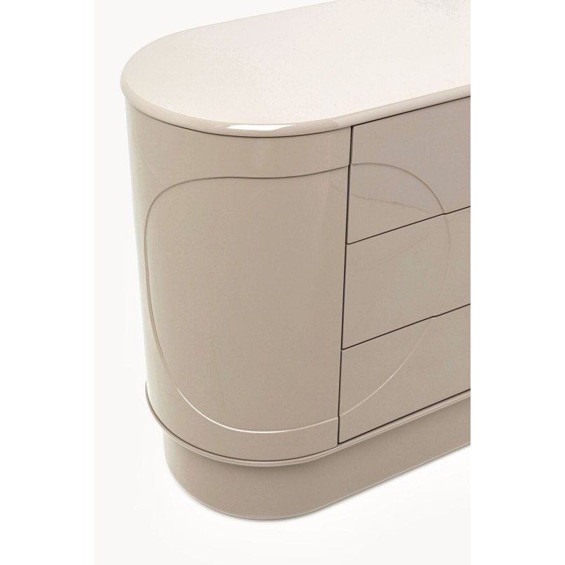 Commode  Groove taupe 100x75cm