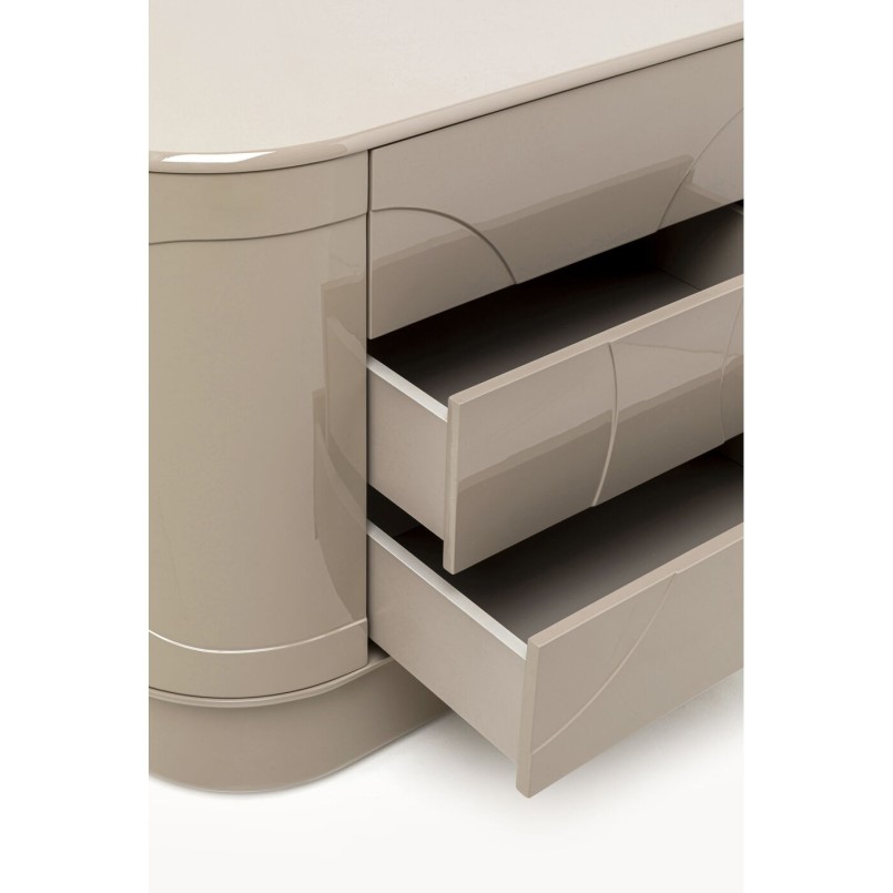 Commode  Groove taupe 100x75cm