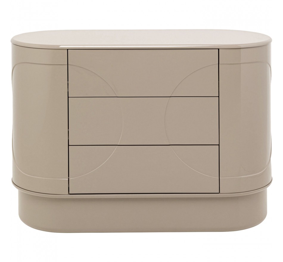Ladekast Groove taupe Kare Design