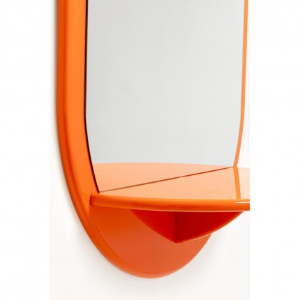 Wall Mirror Groove 110x70cm orange Kare Design