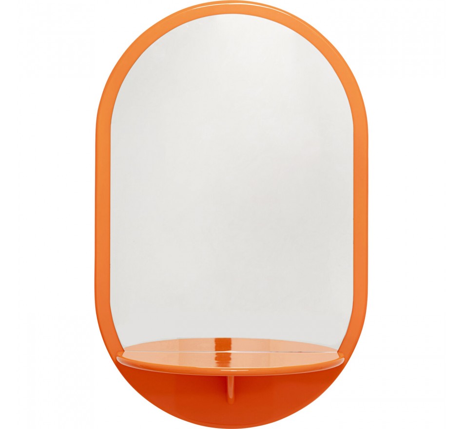Miroir Groove 110x70cm orange Kare Design