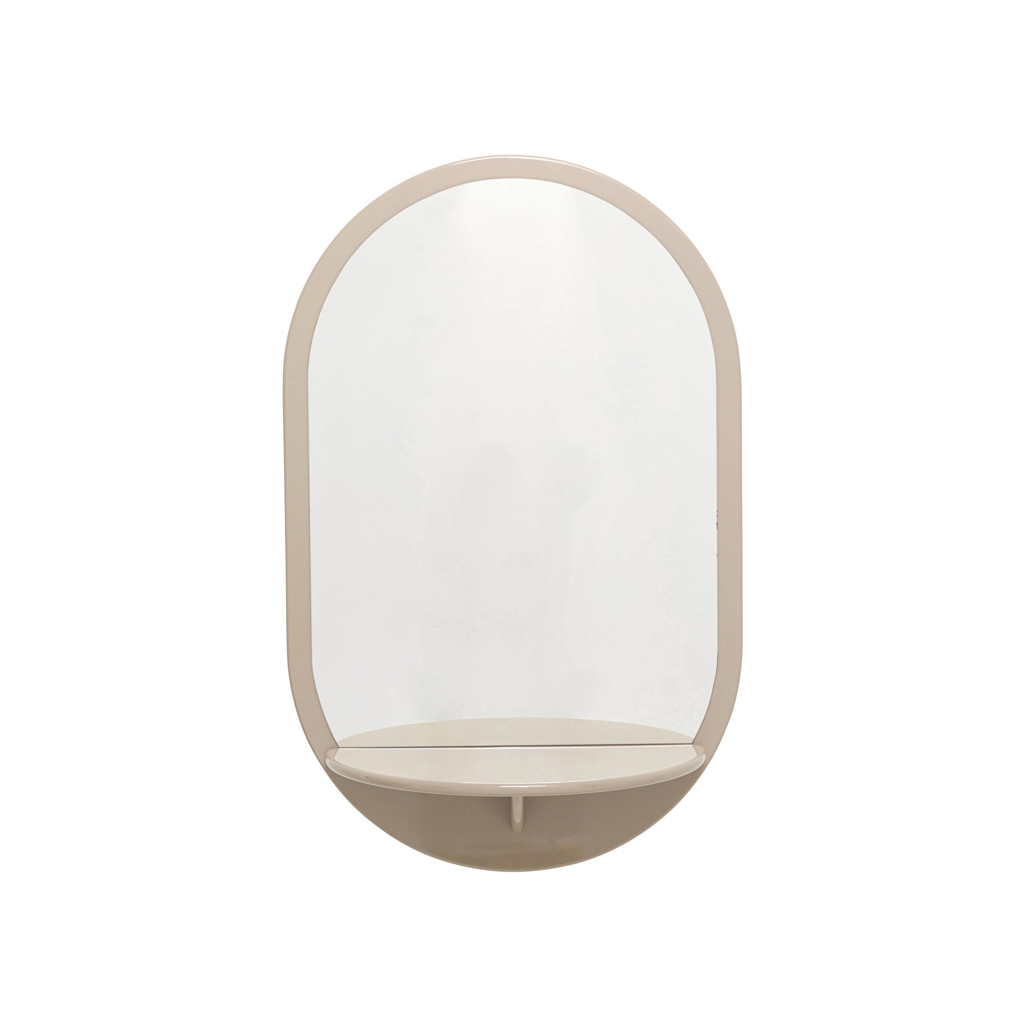 Miroir mural Groove taupe 70x110cm
