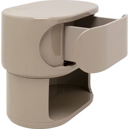 Nachtkastje Groove taupe Kare Design