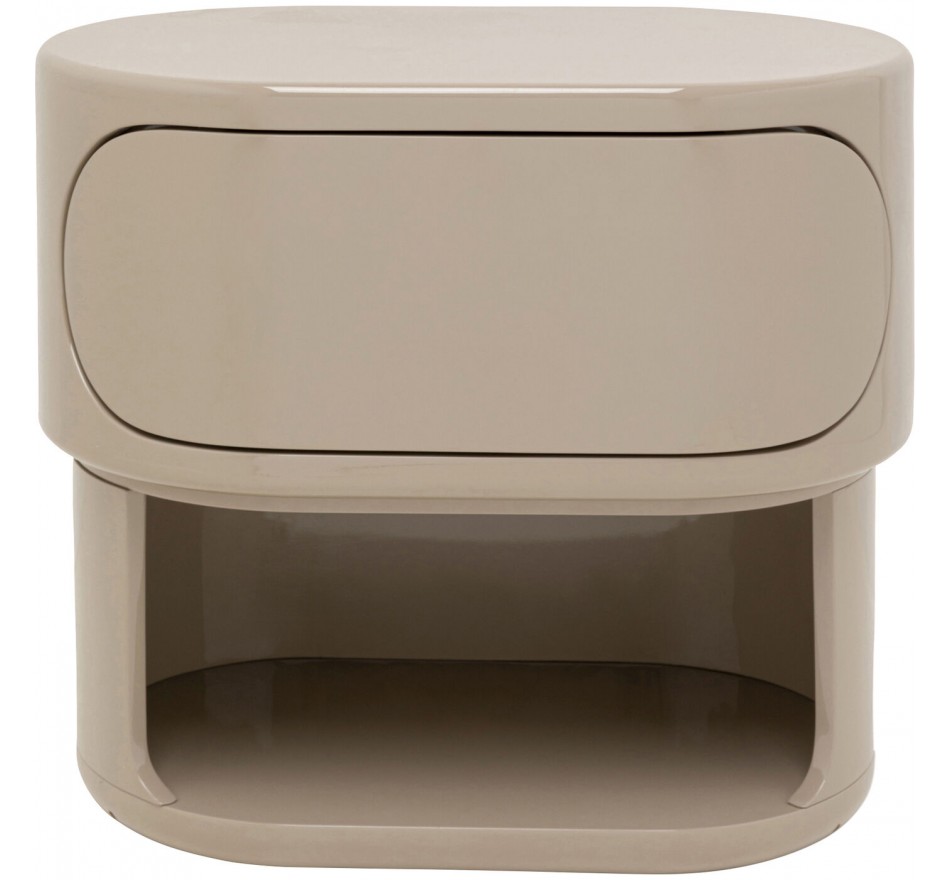 Nachtkastje Groove taupe Kare Design