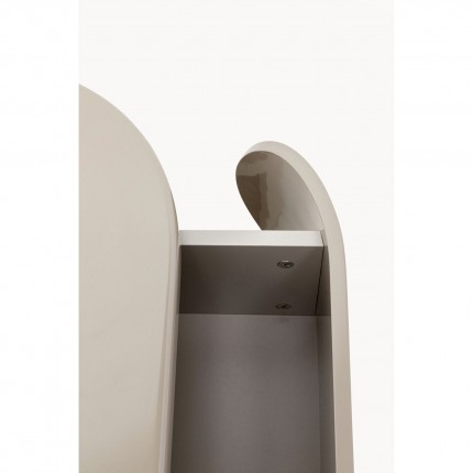 Nightstand Groove taupe Kare Design