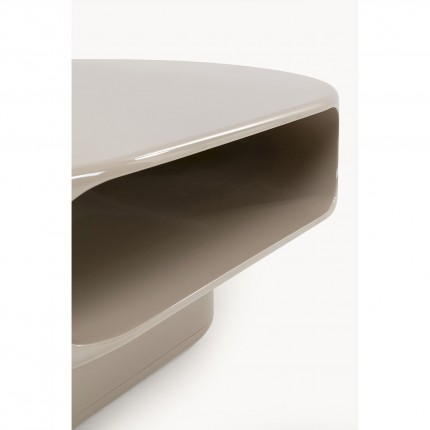 Coffee Table Groove taupe 100x60cm Kare Design