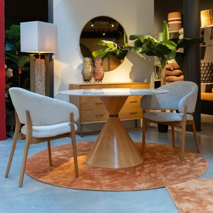Vloerkleed Cosy Ø200cm oranje Kare Design