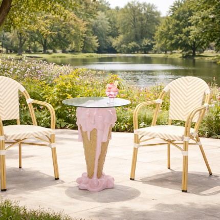 Tuinstoel met armleuningen Montmartre beige Kare Design