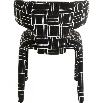 Chaise Tobi Trio noire Kare Design