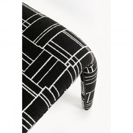 Chaise Tobi Trio noire Kare Design
