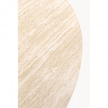 Table Cono Travertino 120cm noyer Kare Design