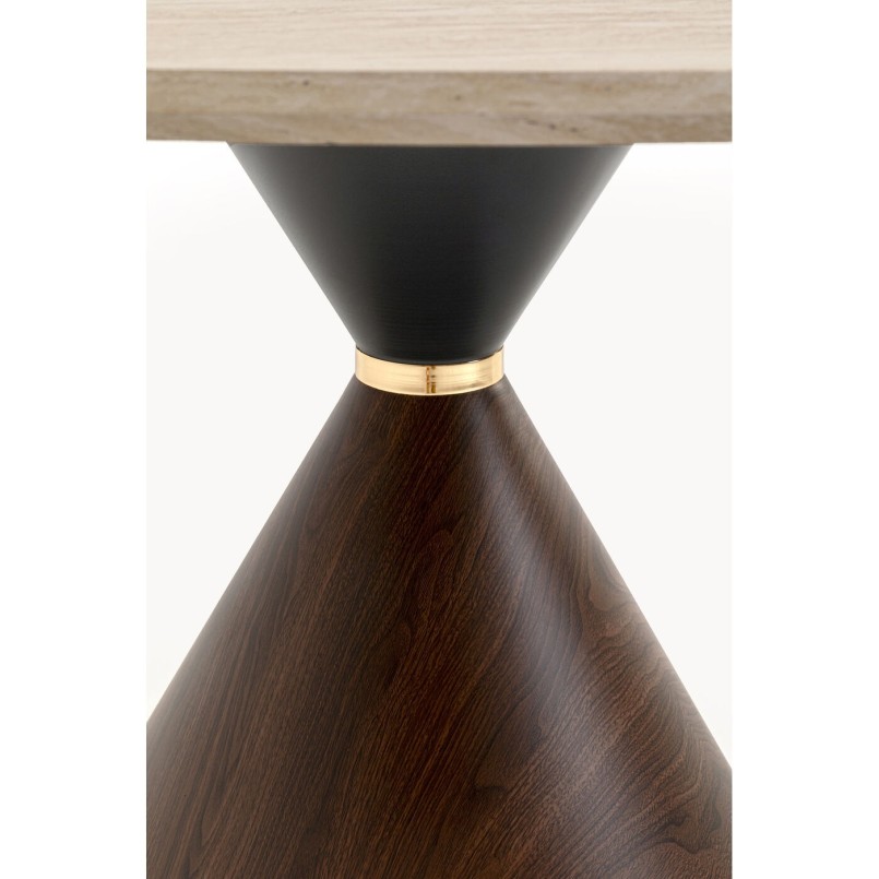 Table Cono Travertin noyer Ø120cm