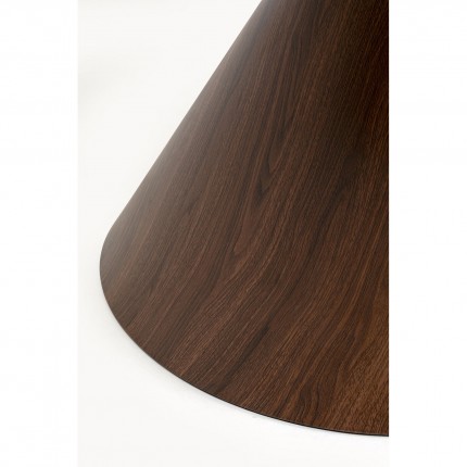 Table Cono Travertino 120cm noyer Kare Design