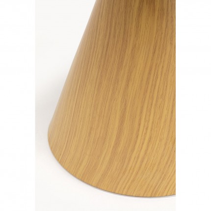 Bijzettafel Cono Travertino Ø50cm eik Kare Design