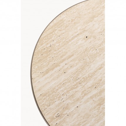 Bijzettafel Cono Travertino Ø50cm eik Kare Design