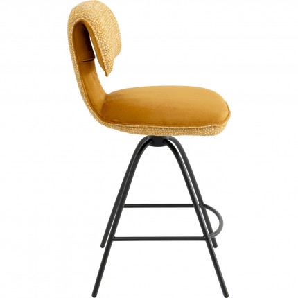 Tabouret de bar Helli ocre Kare Design
