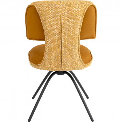Chaise pivotante Helli ocre Kare Design