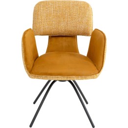 Chaise pivotante a.acc. Helli jaune
