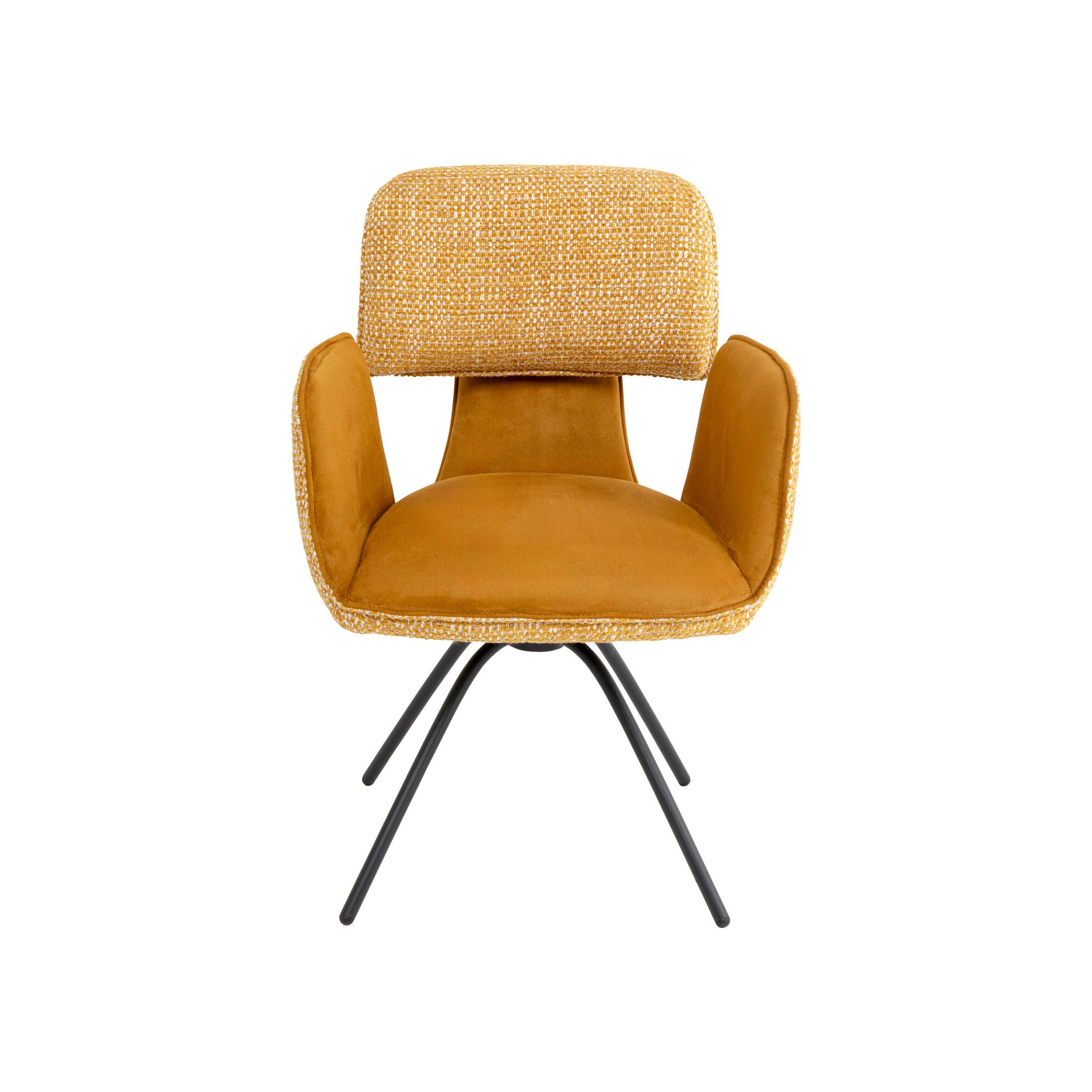 Chaise pivotante a.acc. Helli jaune