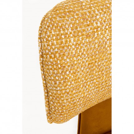 Chaise avec accoudoirs pivotante Helli ocre Kare Design