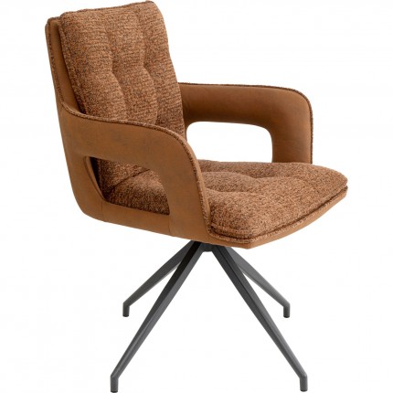 Chaise avec accoudoirs pivotante Sandro Kare Design
