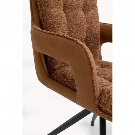 Chaise avec accoudoirs pivotante Sandro Kare Design