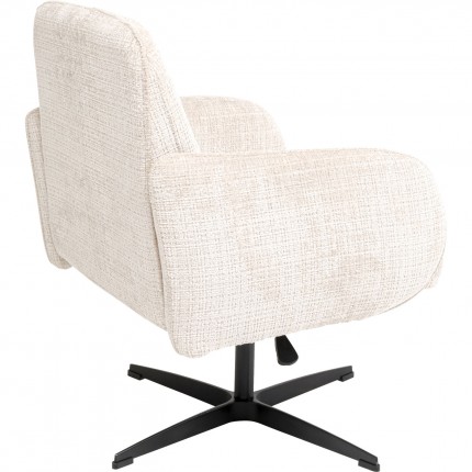 Draaistoel met armleuningen Tabea beige Kare Design