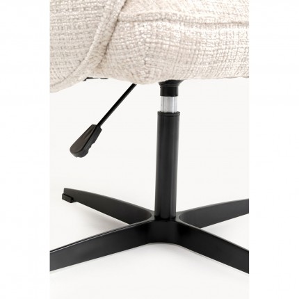 Draaistoel met armleuningen Tabea beige Kare Design