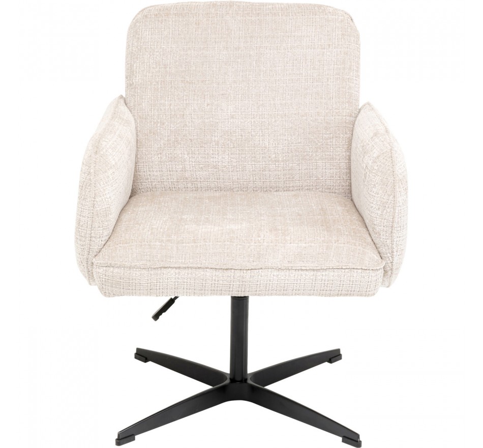 Draaistoel met armleuningen Tabea beige Kare Design