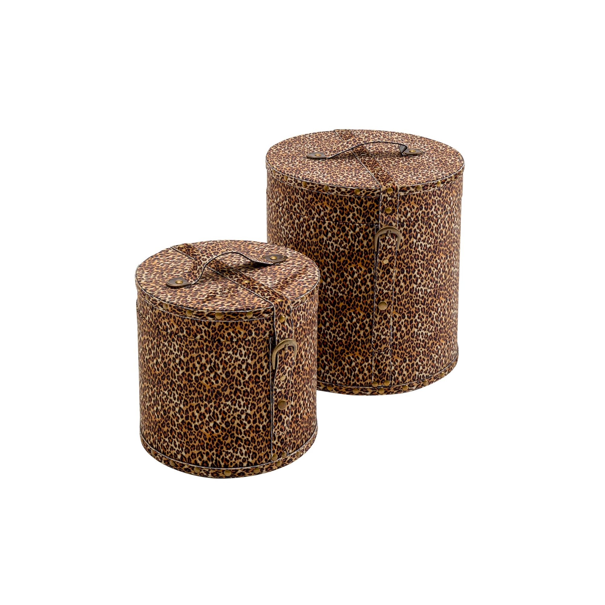 Boîtes Wild Animal léopard set de 2 Kare Design