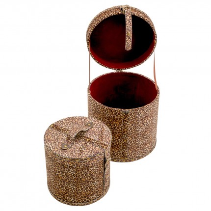 Boîtes Wild Animal léopard set de 2 Kare Design