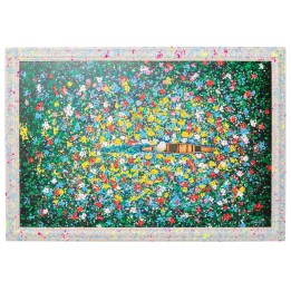 Framed Picture floating flower market 150x100cm Kare Design