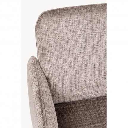 Swivel Chair with armrests Tabea brown Kare Design